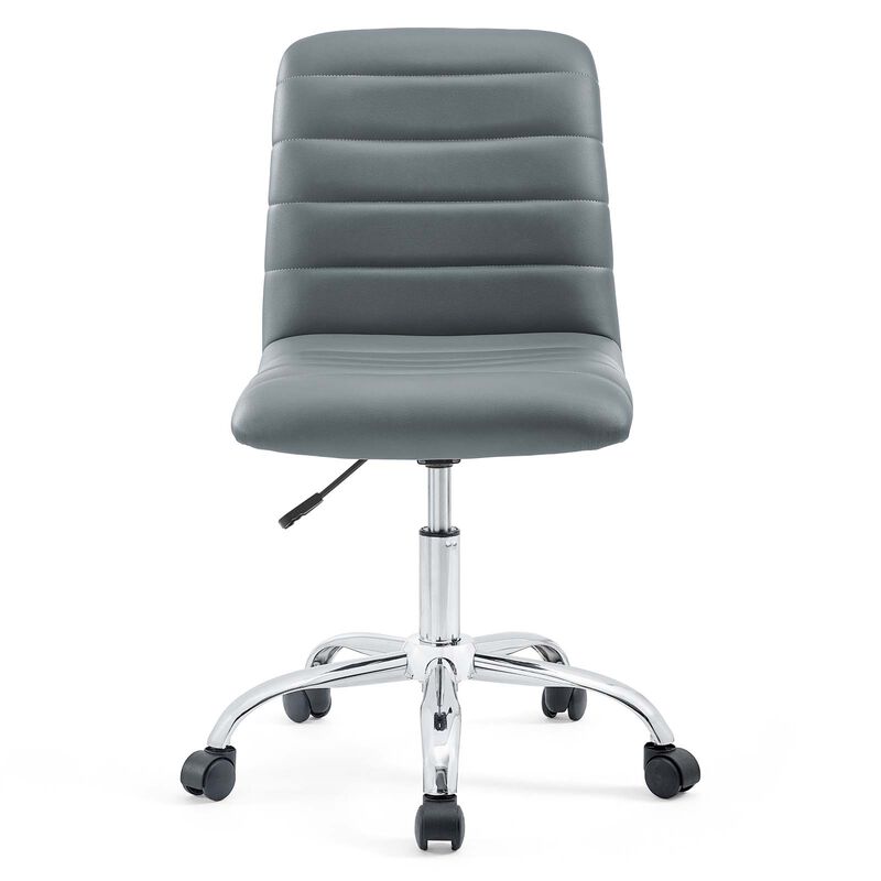 Modway Furniture - Ripple Armless Mid Back Vinyl Office Chair Bright Green image number 0