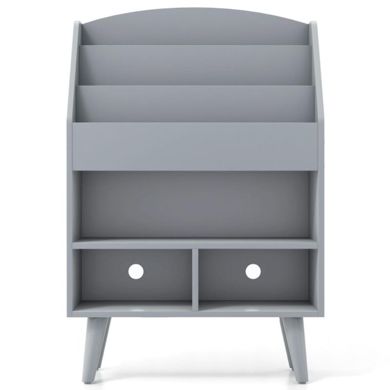 Hivvago Kids Bookshelf with Open Compartment for Toddlers 3+ Years Old