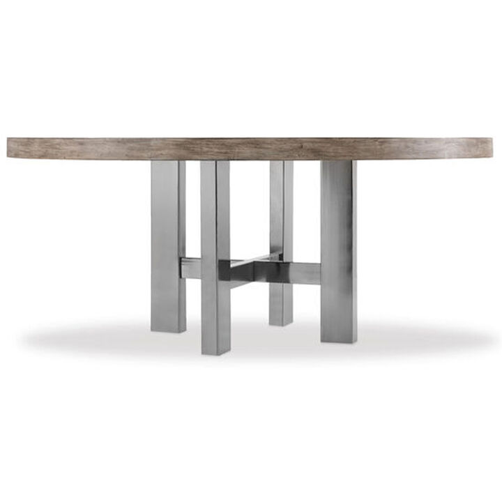 Curata 72" Round Dining Table in Medium Wood