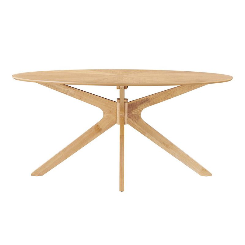 Crossroads 63" Oval Wood Dining Table image number 4