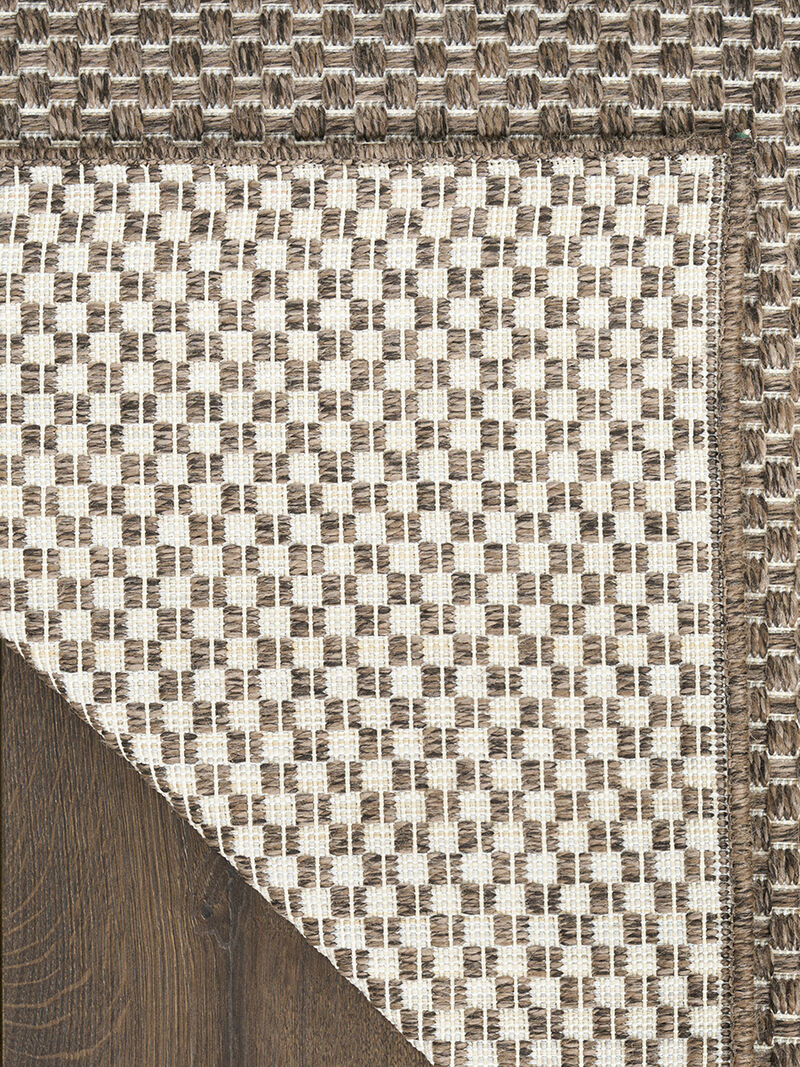 Tulum TLM03 Brown 2'2" x 10' Rug image number 2