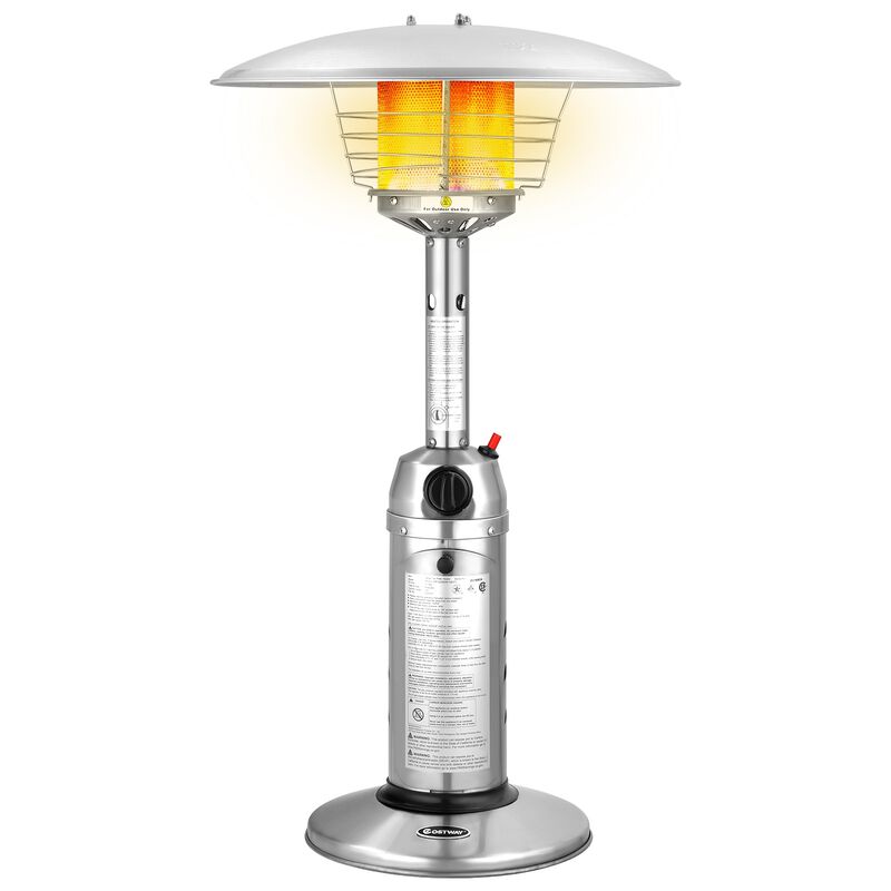 11 000 BTU Portable Tabletop Propane Patio Standing Heater