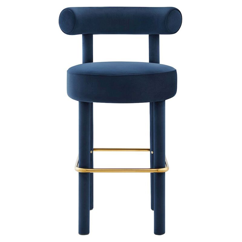 Toulouse Performance Velvet Bar Stool Set of 2 image number 6