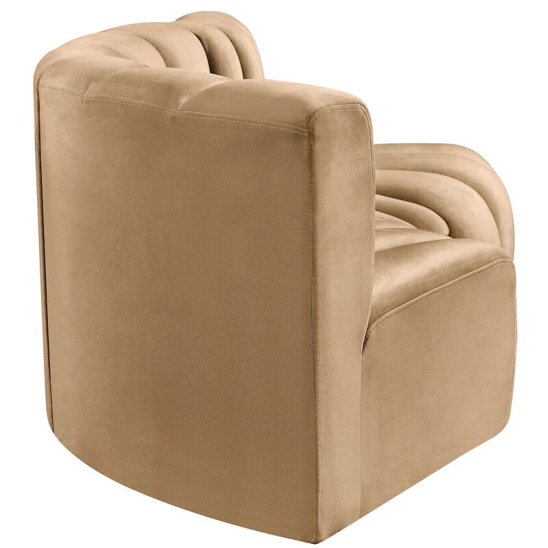 Meridian Furniture Arc Camel Velvet Modular Sofa