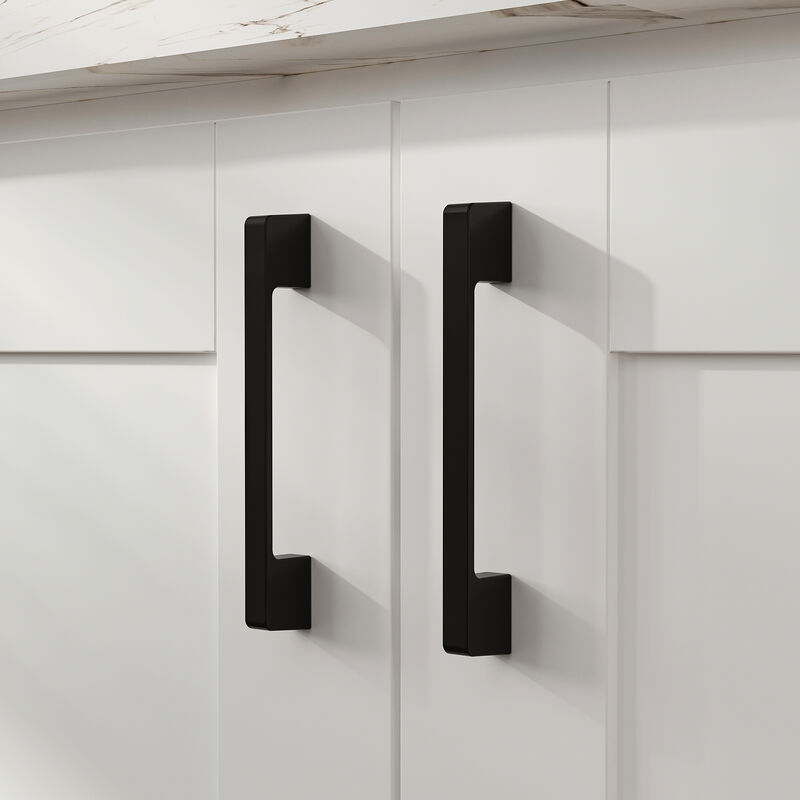 FUFU&GAGA Modern Kitchen Storage Sideboard with 3-Drawers & 5-Doors, Modular Cabinet Organizer, (60 in. W x 23.6 in. D x 64.6 in. H), White