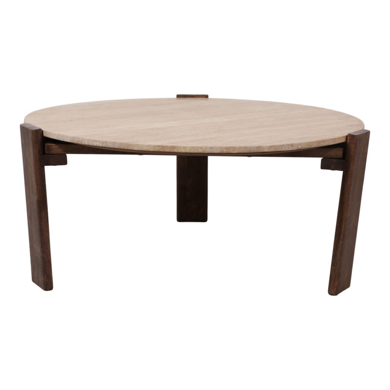 Travertine Top Coffee Table image number 2