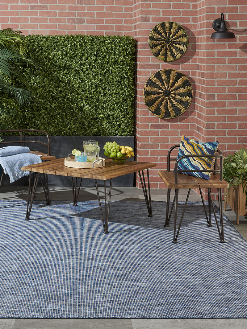 Positano POS01 Navy/Blue 6' x 9' Rug