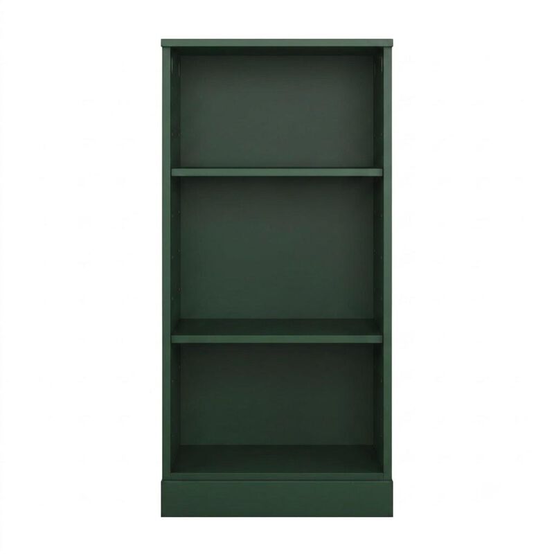 HomeRoots Solid Wood Adjustable Three Tier Library Bookcase image number 0