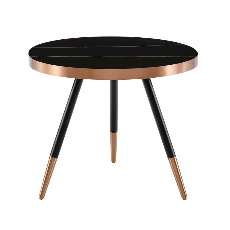Modrest Cayson - Modern Black Ceramic Small Coffee Table
