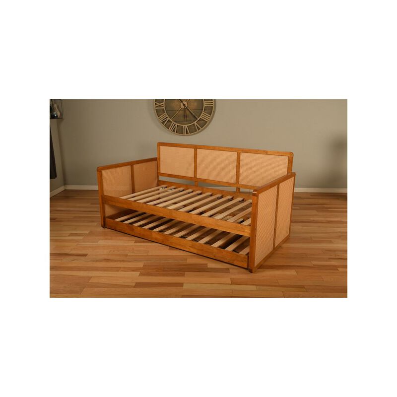 Abaco Pop-Up Daybed with Mattresses - Honey Finish image number 4