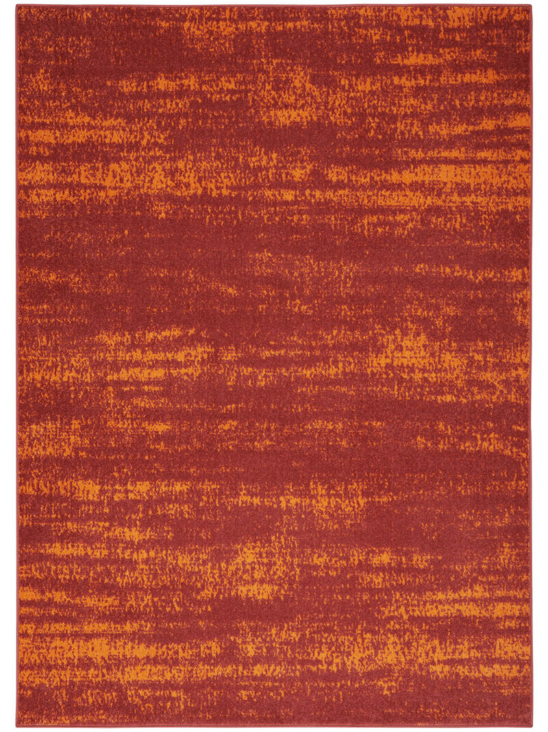 Nourison Essentials NRE03 Red 4' x 6' Rug