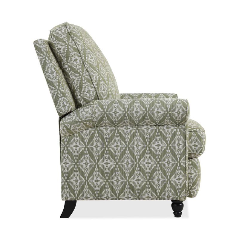 ProLounger Pushback Recliner in Pistachio Green Diamond Medallion Print