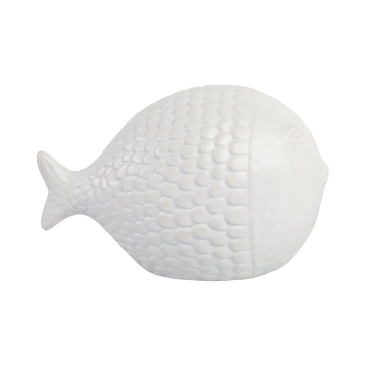 10" Scaled Fish Figurine