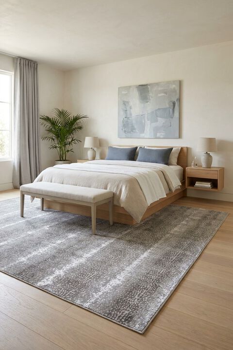 Catalyst Axis Vaporous Gray 3'3" x 12' Runner Rug