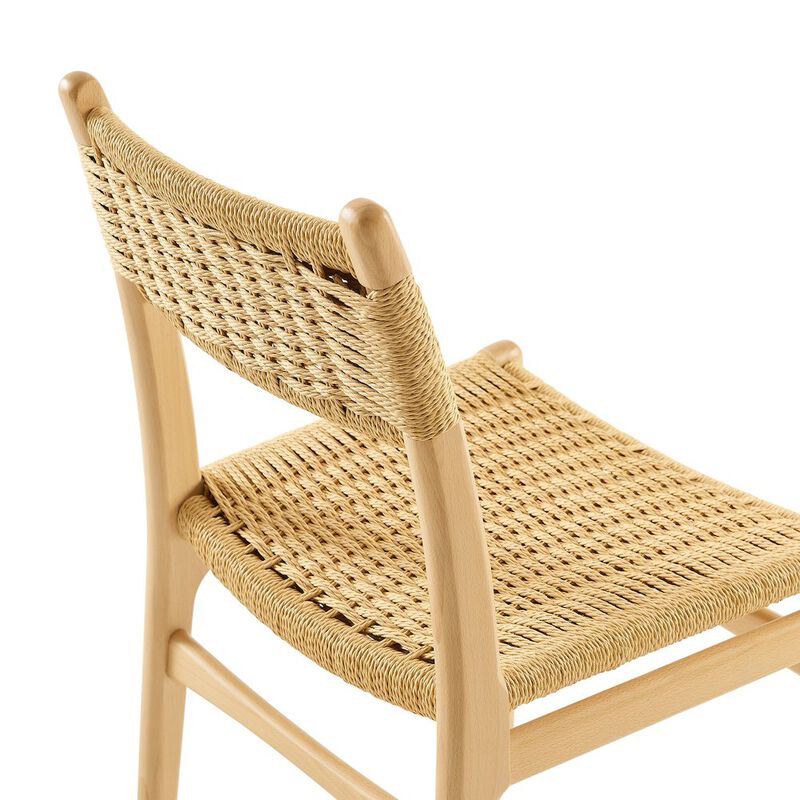 Wynn Rope and Wood Dining Side Chairs Set of 2 image number 8