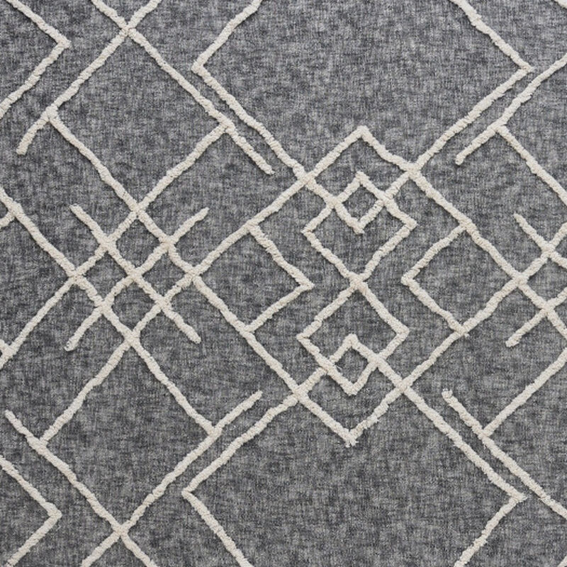 Stylish Cotton Coverlet with Geometric Pattern and Fringe Trim for Cozy Decor