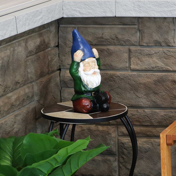 Sunnydaze Sage the Yoga Gnome Indoor/Outdoor Garden Statue - 11.75 in