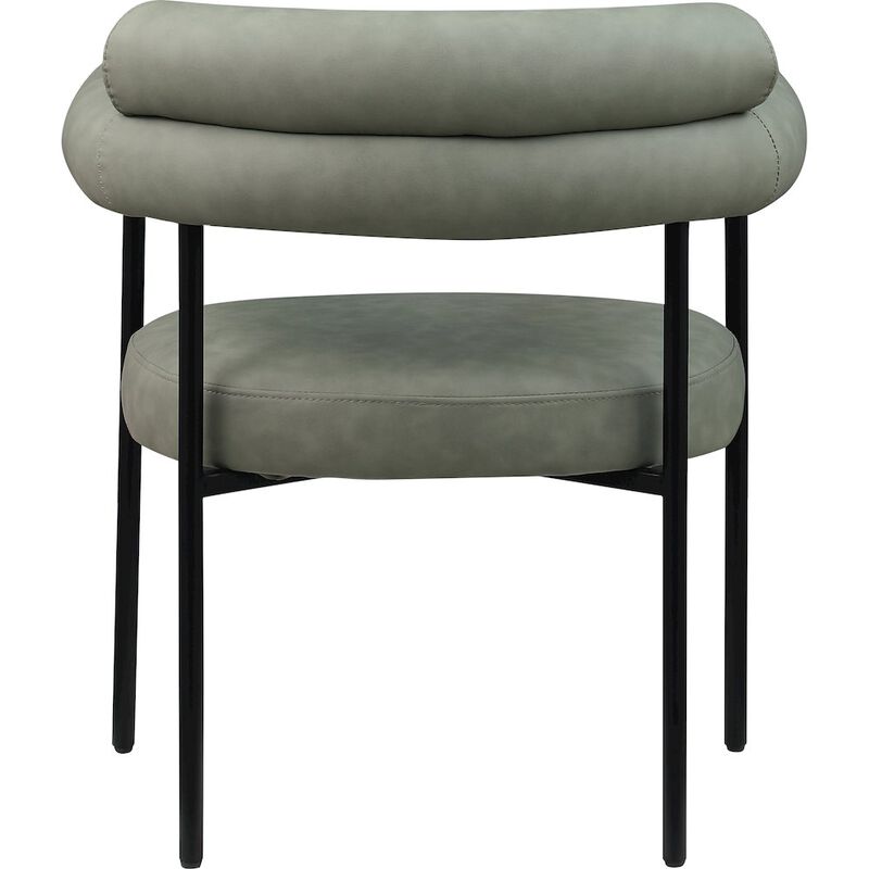 Meridian Furniture Blake Green Vegan Leather Dining Chair, Set of 2