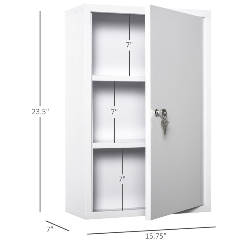 Wall Cabinet for Kitchen, Bathroom, or Storage Organization