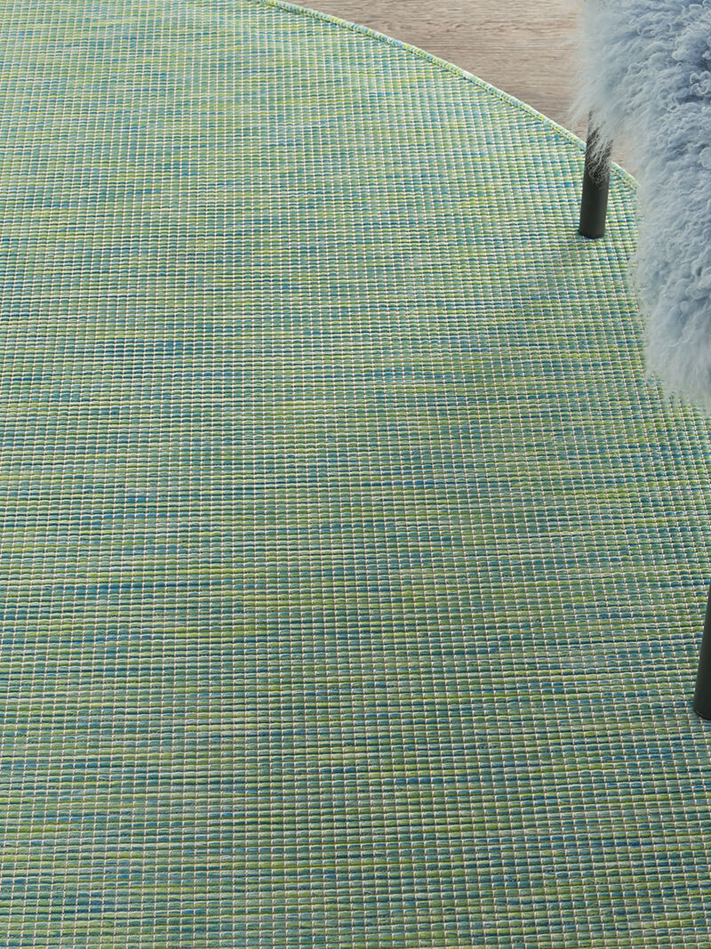 Positano POS01 Blue/Green 6' x Round Rug image number 8