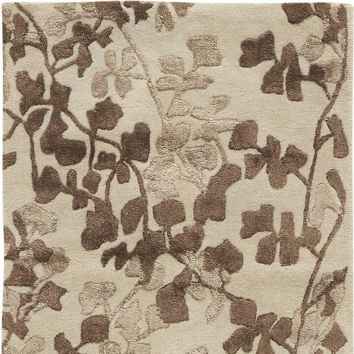 HomeRoots Floral Hand Tufted Runner Rug