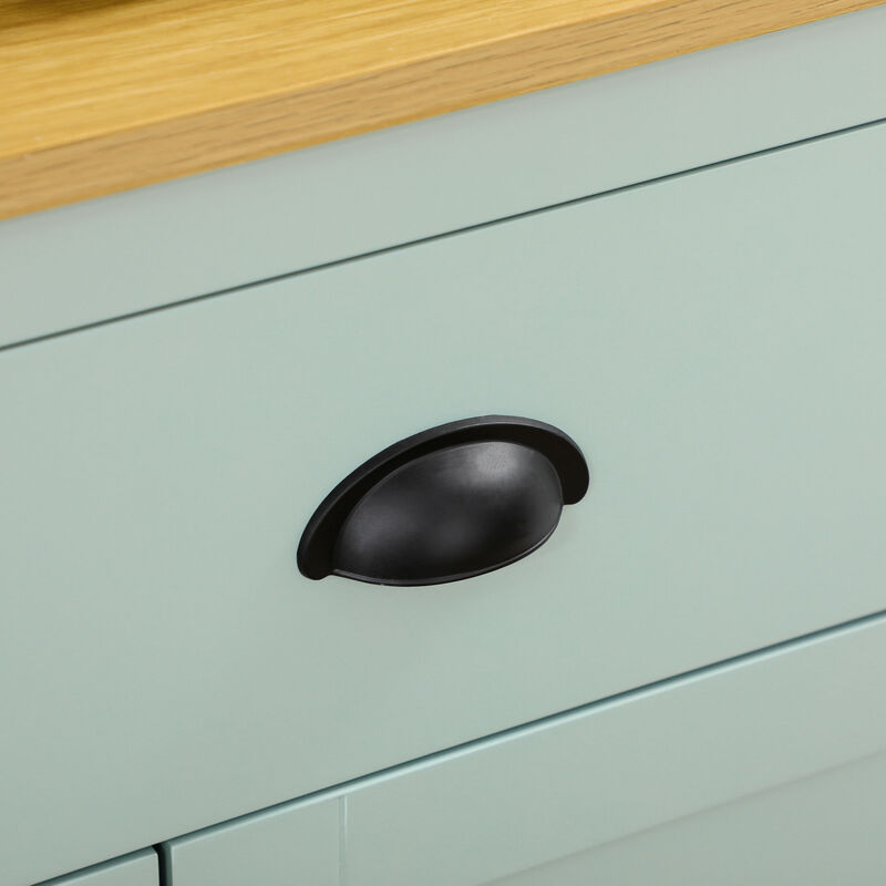 Hivvago 71" Kitchen Hutch with Glass Doors and Drawers image number 7