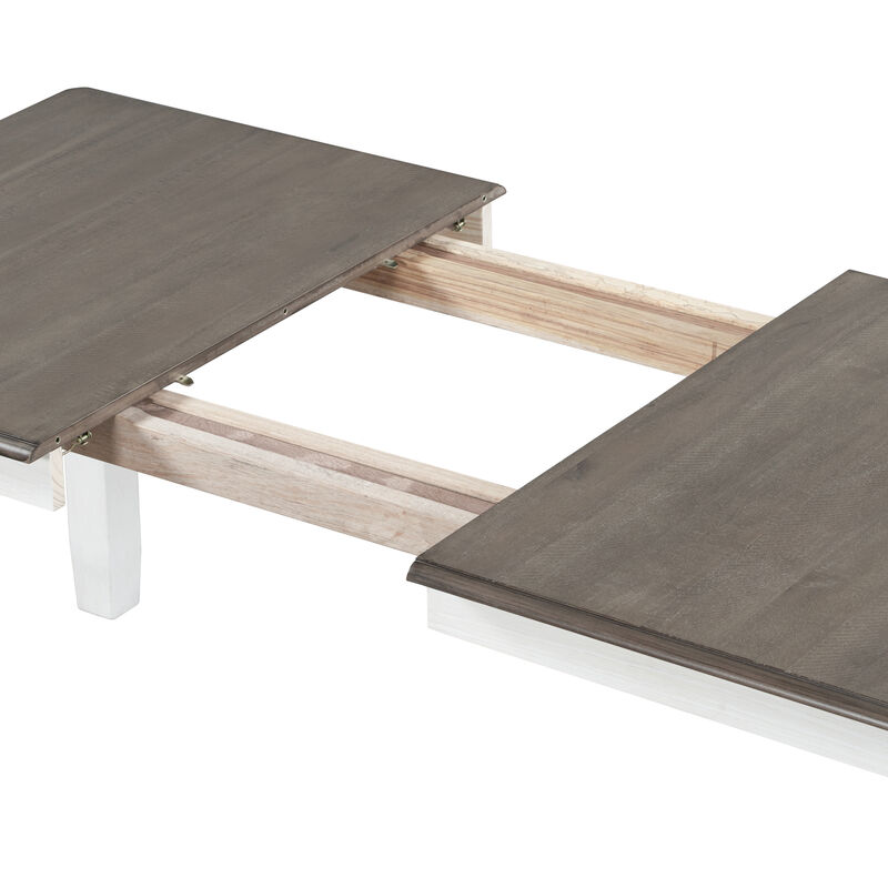 Merax Retro Style 7-Piece Dining Table Set