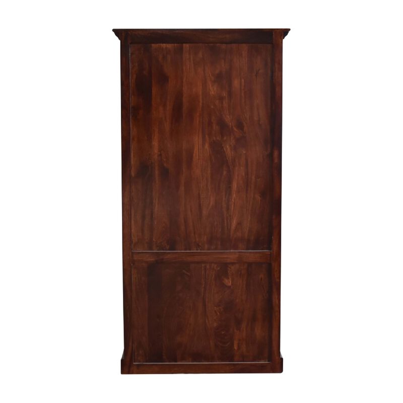 Cherry Tall Cabinet with Glazed Doors