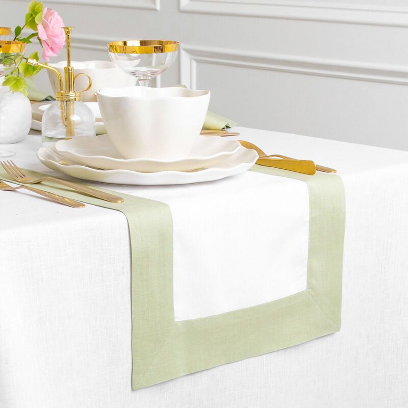 Solino Home 100% Pure Linen Table Runner - Contempo