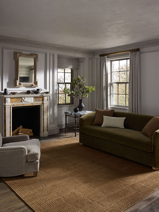 Greenwich GRN01 Rust 9'6" x 13'6" Area Rug by Jeremiah Brent x Loloi