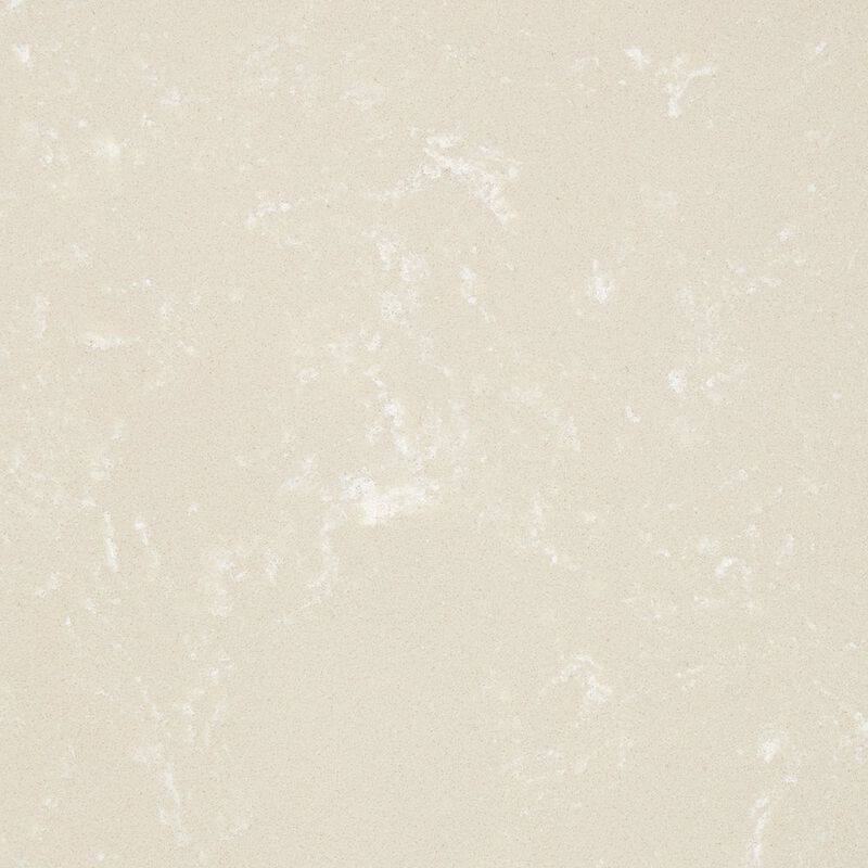 Michael Amini La Marisia Marble Chairside Table - Creamy Pearl/Champagne