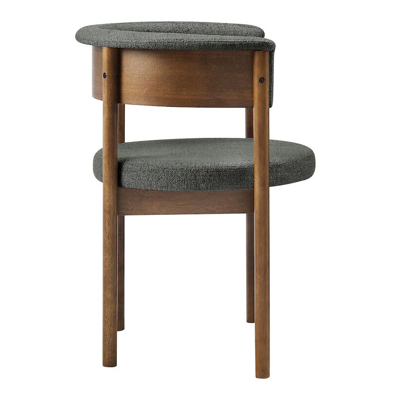 Clea Curved Upholstered Dining Chairs Set Of 2 image number 4