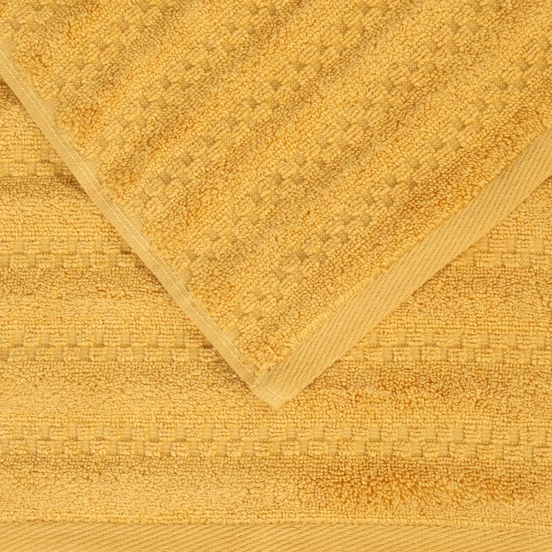 Set of 2 Zero Twist Cotton Waffle Textured Absorbent Bath Sheets image number 3