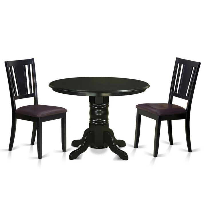 3 Pc dinette set-Dining Table and 2 Kitchen Chairs