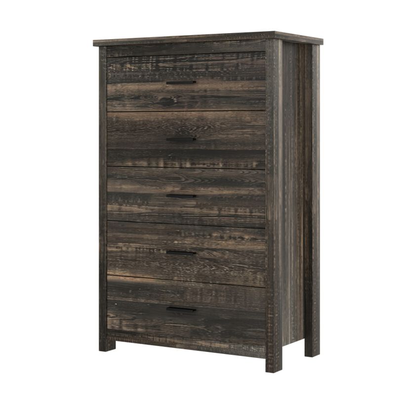 Bursir 4‑Piece Queen Bedroom Set Charging Station Storage Headboard image number 7