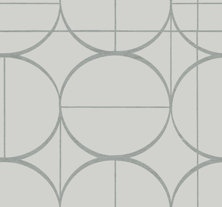 Sun Circles Fog & Silver Wallpaper