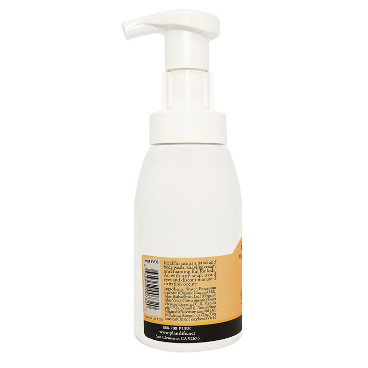 Plantlife Foam Soap Pump - Vanilla Orange