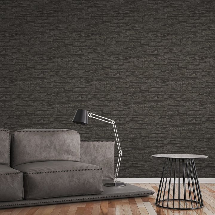 The Bricks And More Graceful Granite Motif Silver Grey Wallpaper BB51153