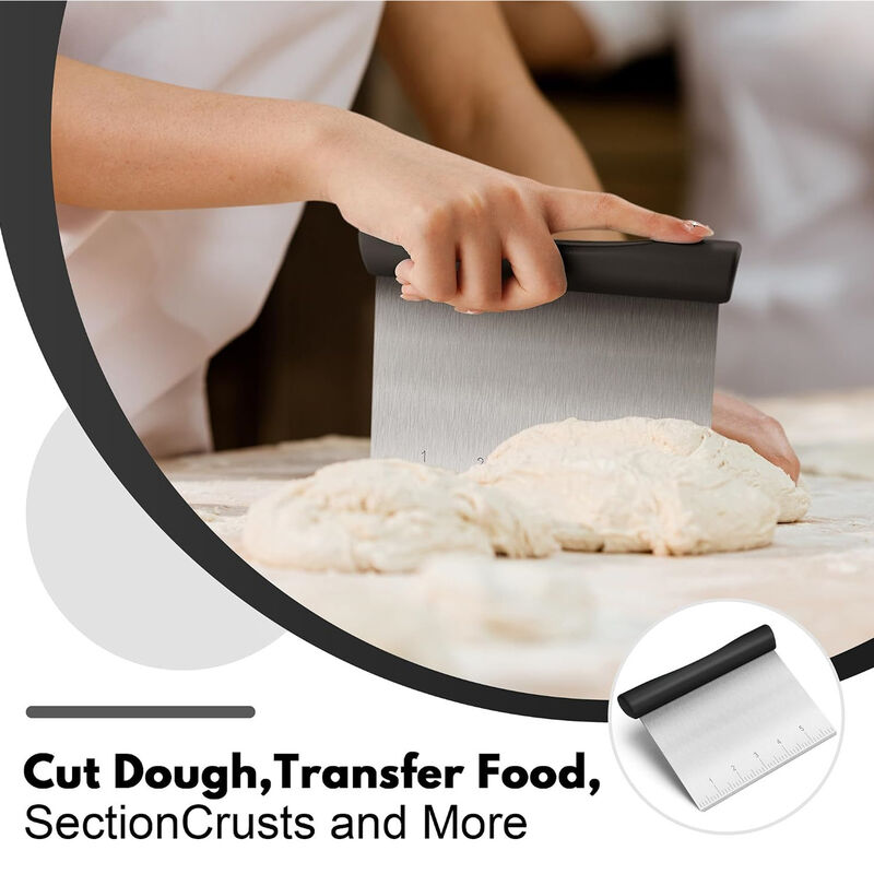 Multi-Purpose Stainless Steel Bench Scraper Dough Blender & Pastry Cutter image number 2