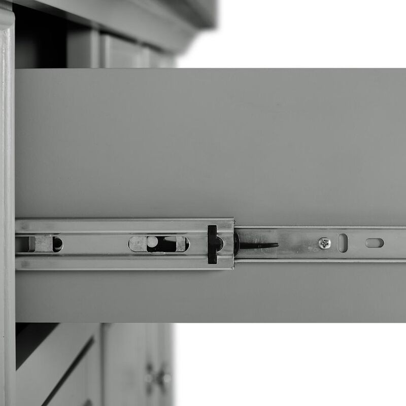 Crosley Furniture Julia Stainless Steel Top Island W/X-Back Stools