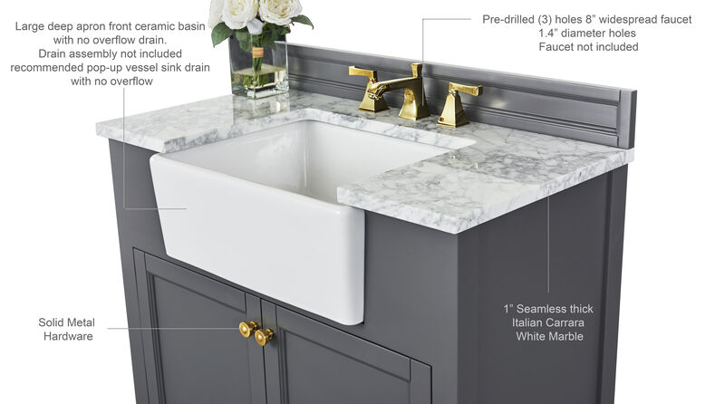 Adeline 36 in. Bath Vanity Set image number 5