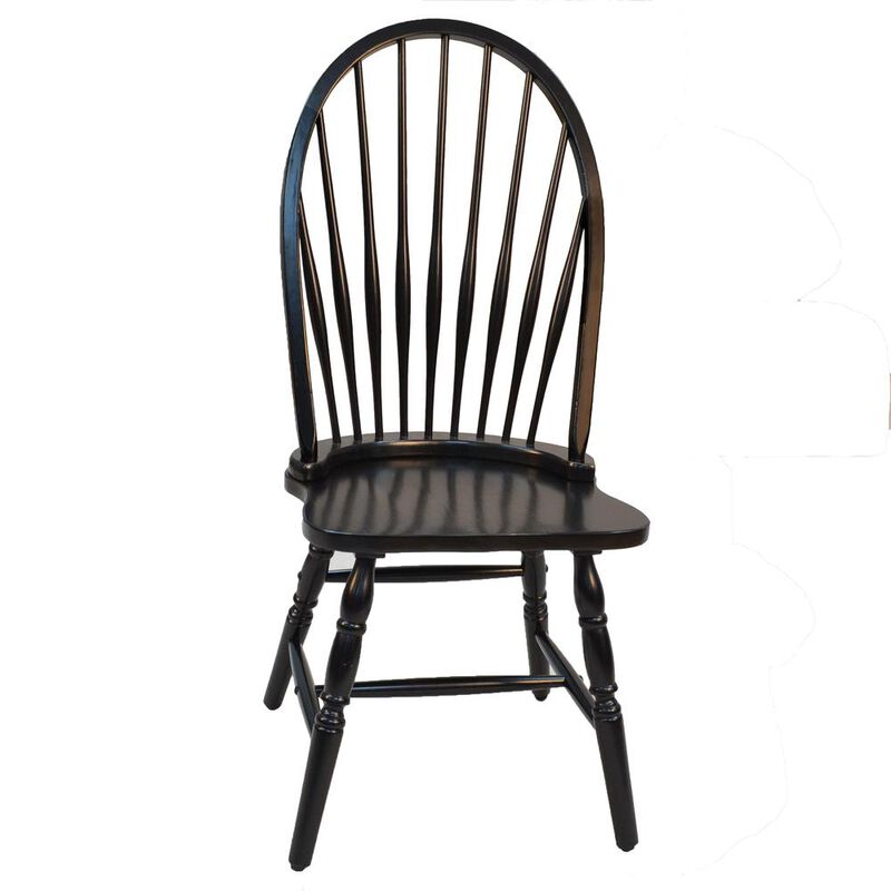 Carolina Living Windsor Dining Chair - Antique Black