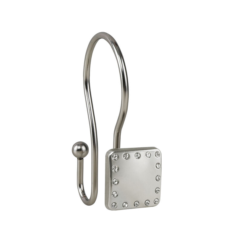 12-Piece Resistant Metal Double Shower Curtain Hooks image number 0