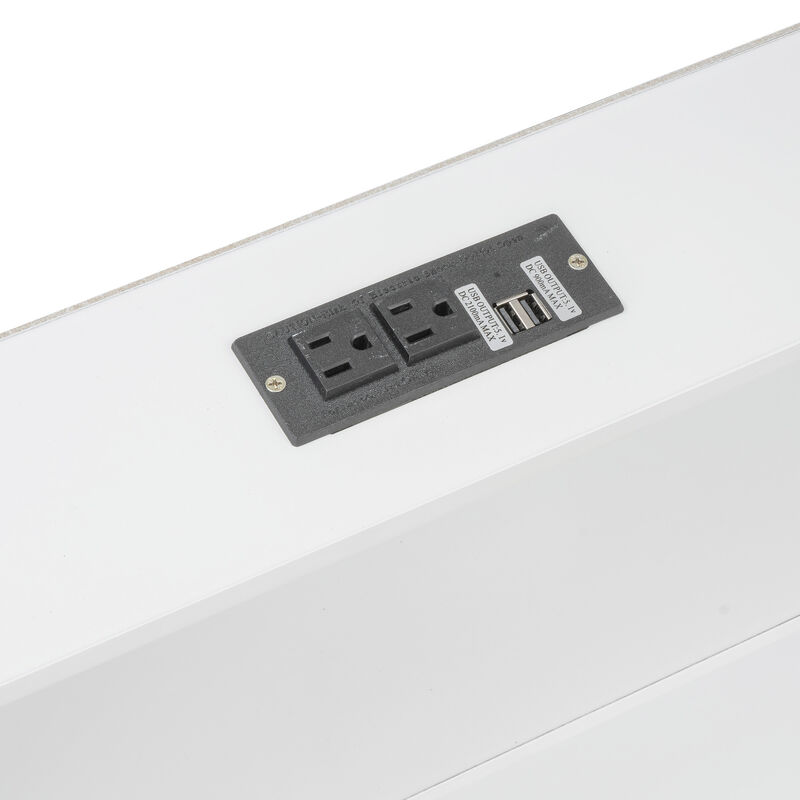 Merax Bunk Bed with Storage Cabinets and USB Ports