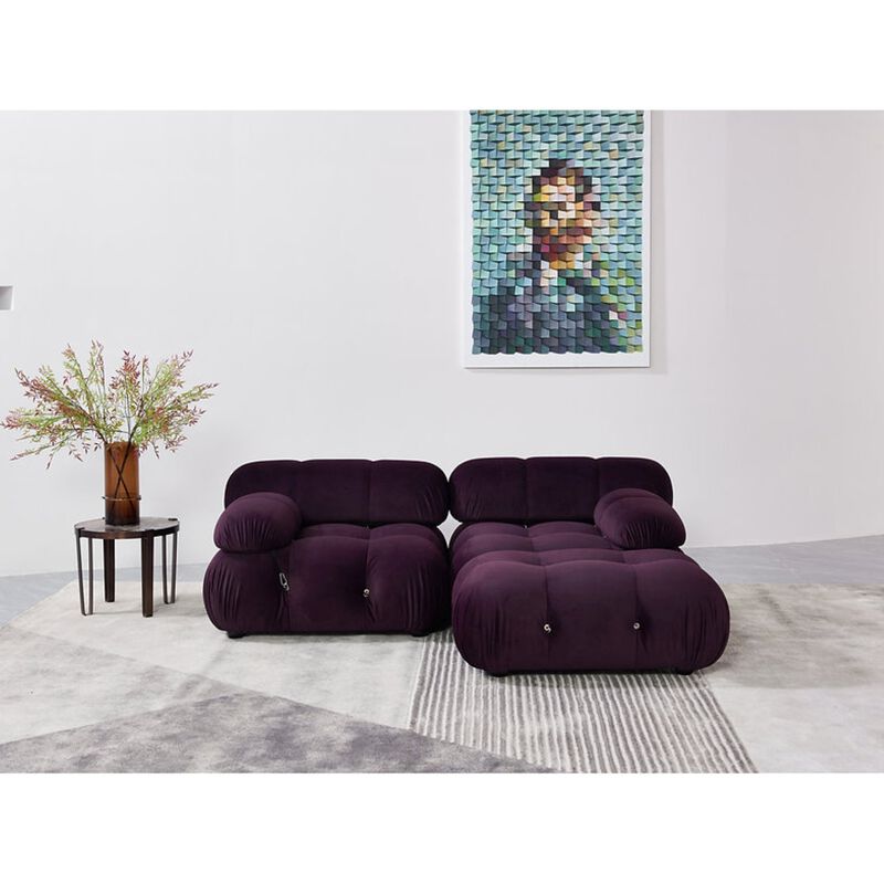 Upholstered L-Shaped Sectional Reversible image number 2