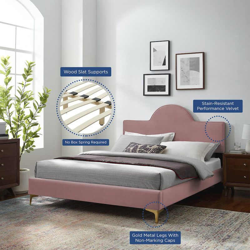 Sunny Performance Velvet Twin Bed image number 8