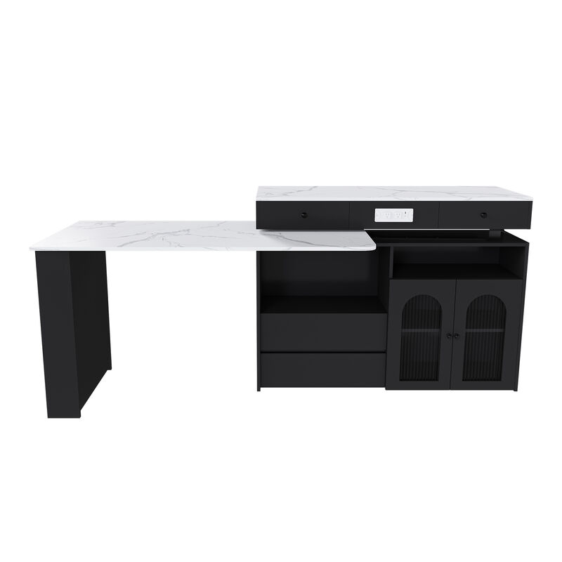 Gokdun Kitchen Island with Table image number 0