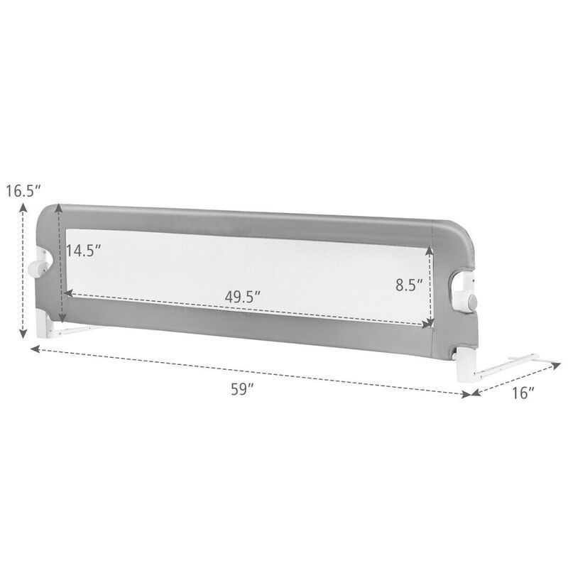 Extra Long Bed Safety Rail Guard for Children & Toddlers with Secure Stability image number 2