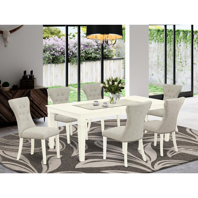 Dining Room Set Linen White
