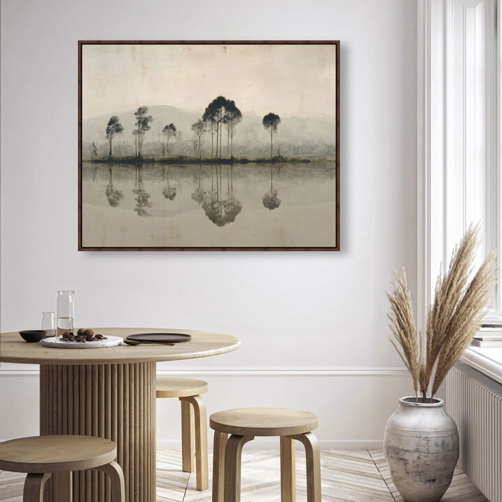 River Glass I Nature and Landscape Canvas Print by Oliver Gal